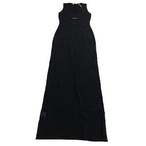 MONDAY Swimwear Monte Carlo Tie Dress in Black Lace Crochet